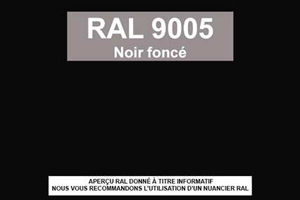 Bombe de peinture teinte RAL 9005 Noir foncé Brillant